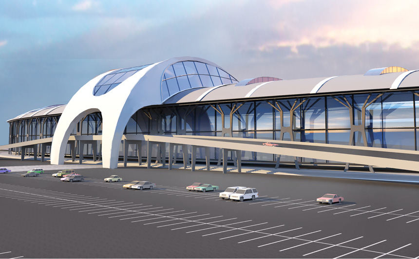 Эскизный проект реконструкции аэропорта Толмачево. Проектная организация: «АкадемСтрой»