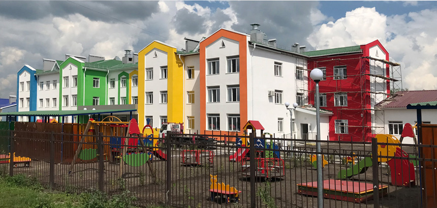 Детский сад в микрорайоне Подгорный г. Искитима Новосибирской области