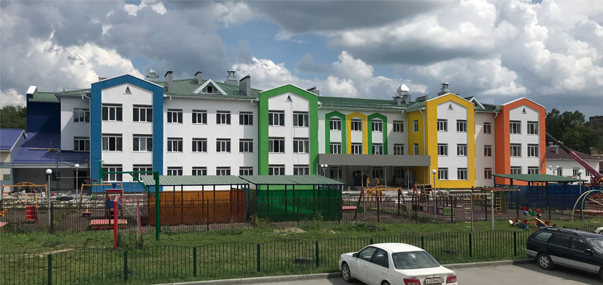 Детский сад в микрорайоне Подгорный г. Искитима Новосибирской области