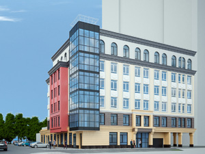 Здание общественного назначения с подземной автостоянкой по ул. Аникина в Новосибирске