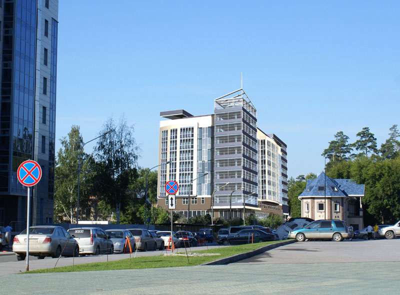 Проект здания гостиницы по улице Стасова в Заельцовском районе г. Новосибирска. Проектная организация: «АкадемСтройИнвест»