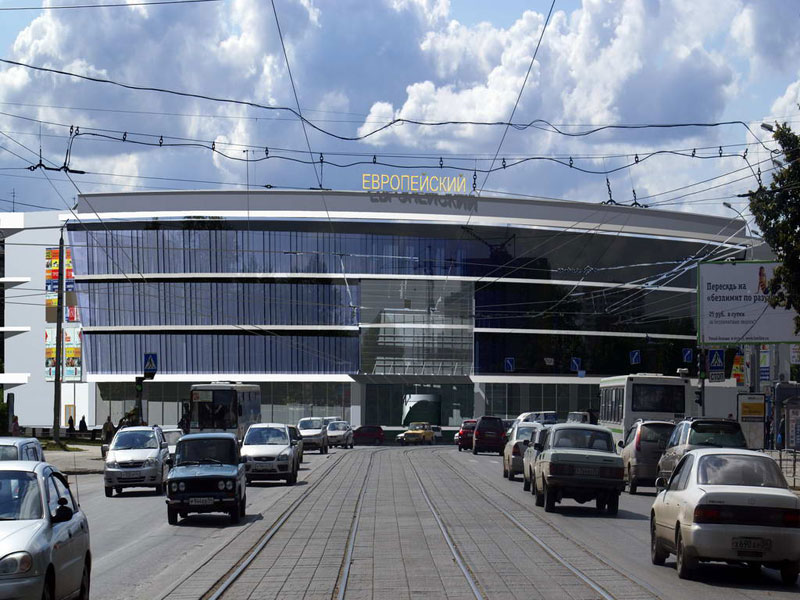 Проект торгово-развлекательного центра по ул. Танковая. Новосибирск. Проектная организация: «АкадемСтройИнвест»