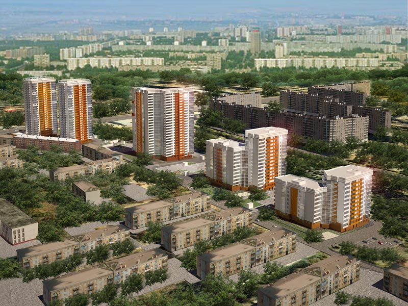 Жилой комплекс по ул. Танковой. Новосибирск. Проектная организация: «АкадемСтройИнвест»